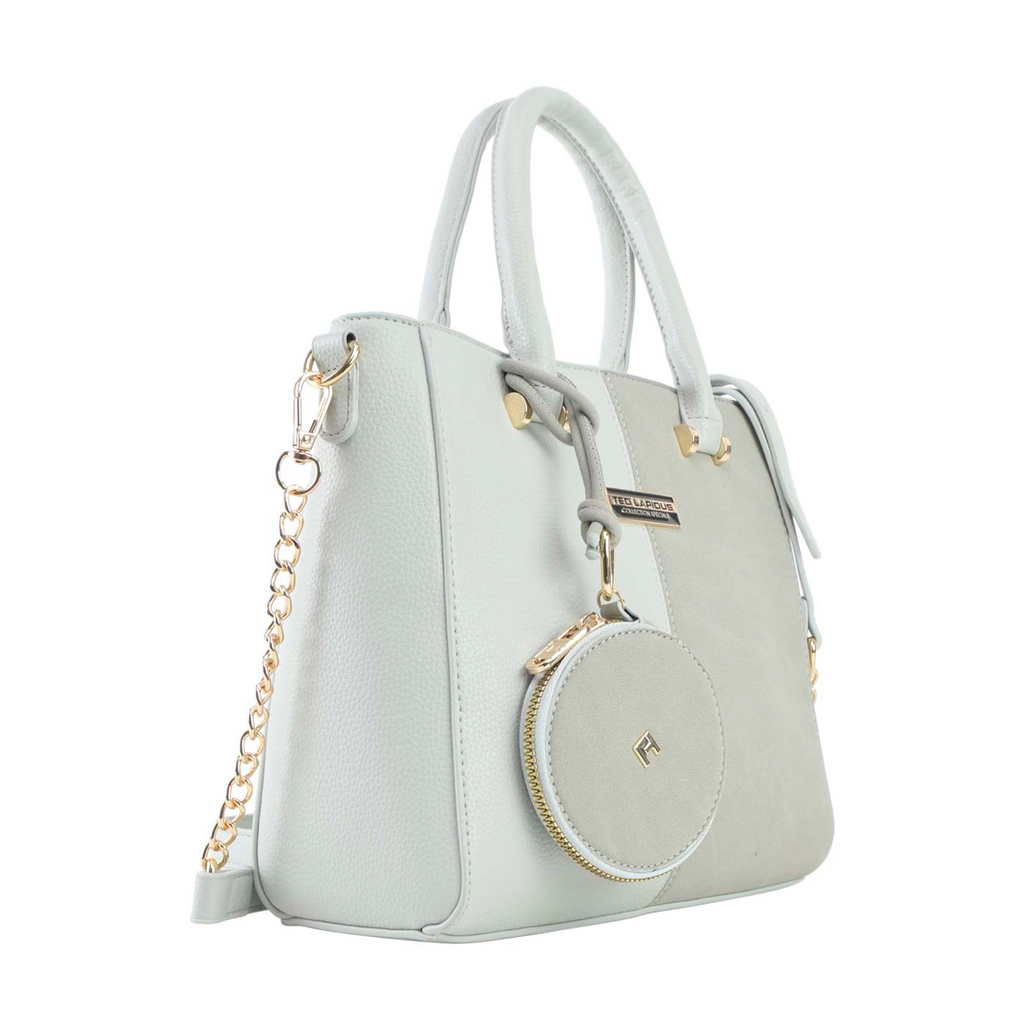 Satchel Ted Lapidus Bicolor con Monedero color verde