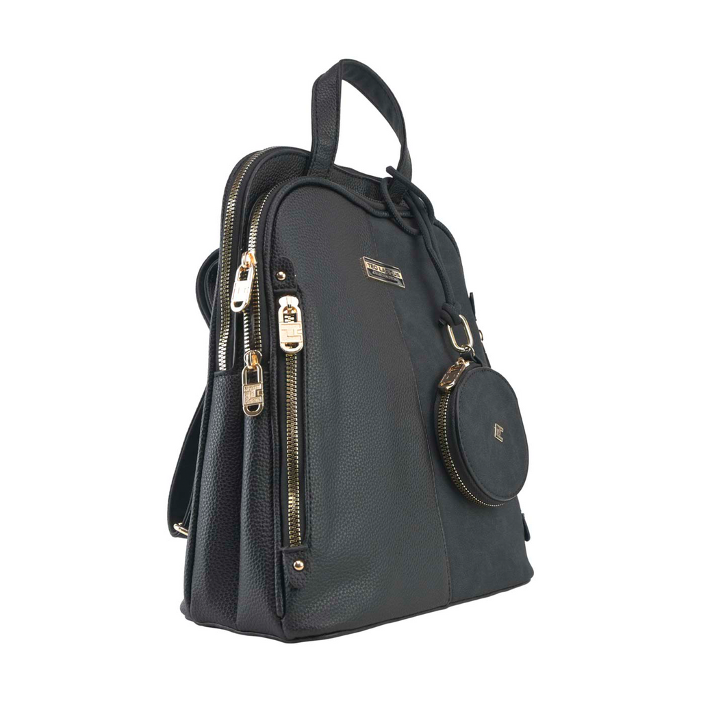 Mochila Ted Lapidus Minilmalista con Monedero color negro