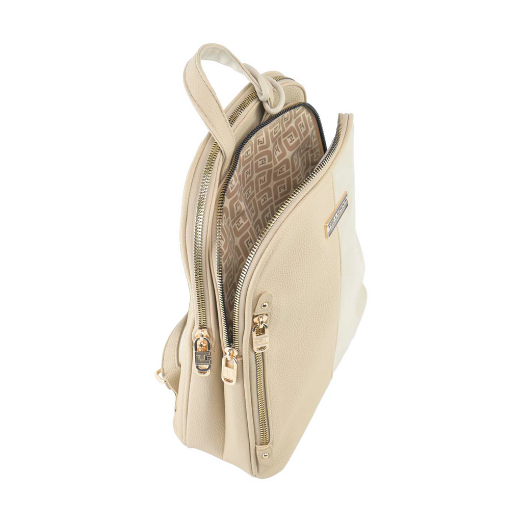 Mochila Ted Lapidus Minilmalista con Monedero color beige