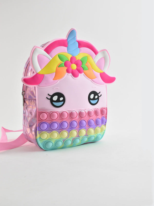 Mochila Backpack Infantil Pop It Unicornio