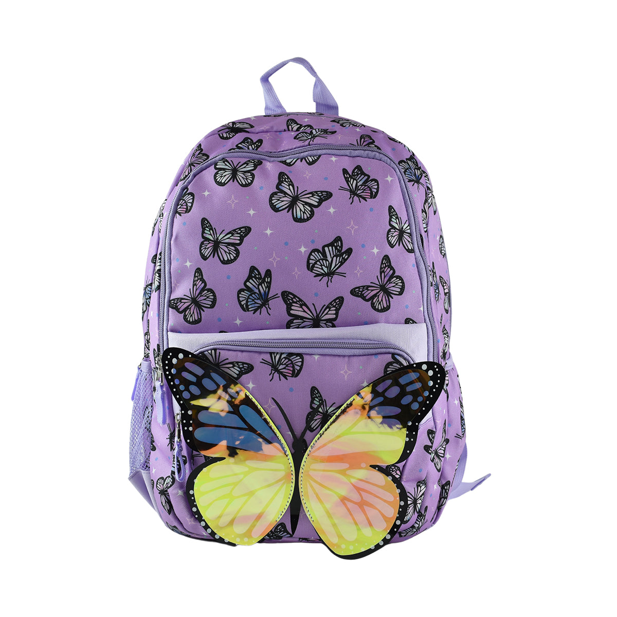 Mochila Escolar Para Niña Mariposa 3d