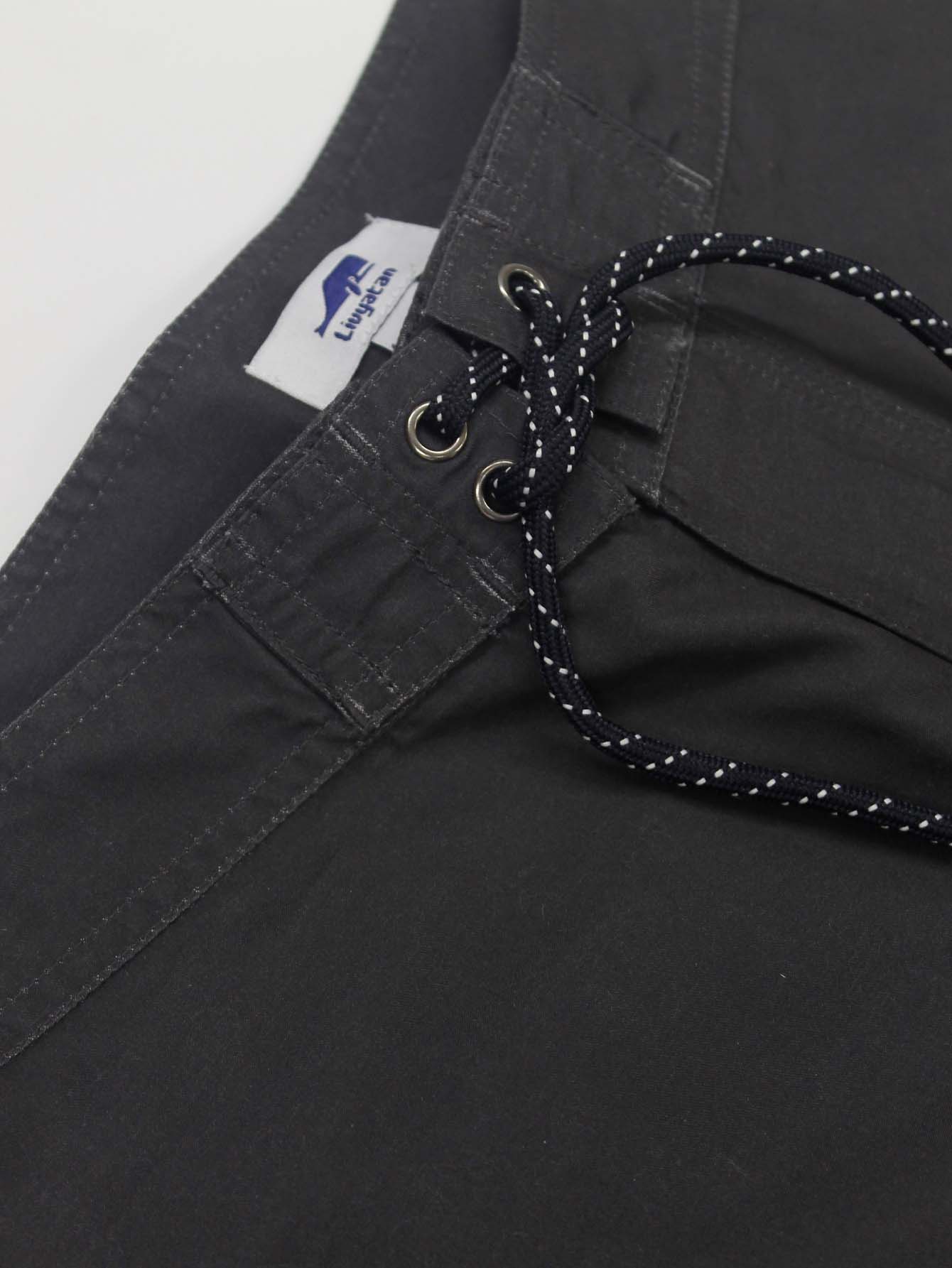 Traje De Baño Gris Oscuro Corto Playa Casual Para Hombre