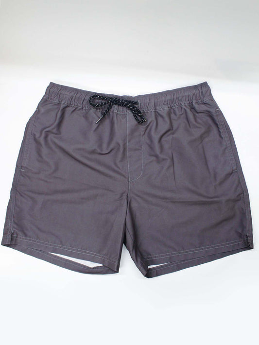 Traje De Baño Gris Corto Playa Casual Para Hombre