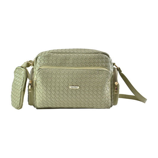 Bolso Moderno Bandolera Verde Lulu Para Mujer Correa Reforzada