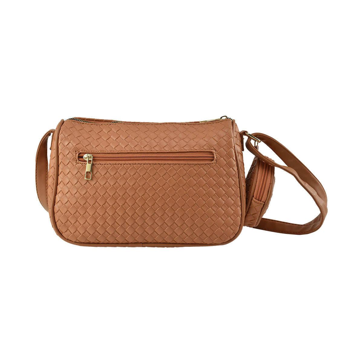 Bolso Crossbody Bandolera Moderno Lulu Para Mujer Camel