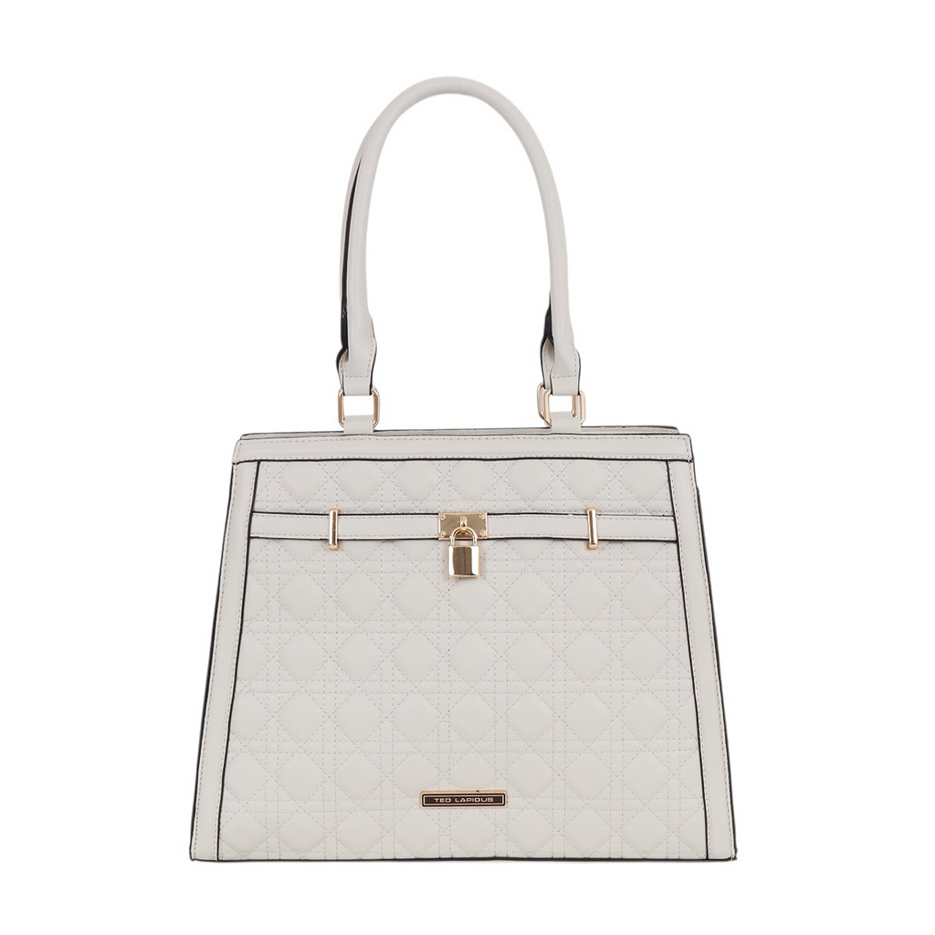 Bolsa Tote Elegante Ted Lapidus color Blanco