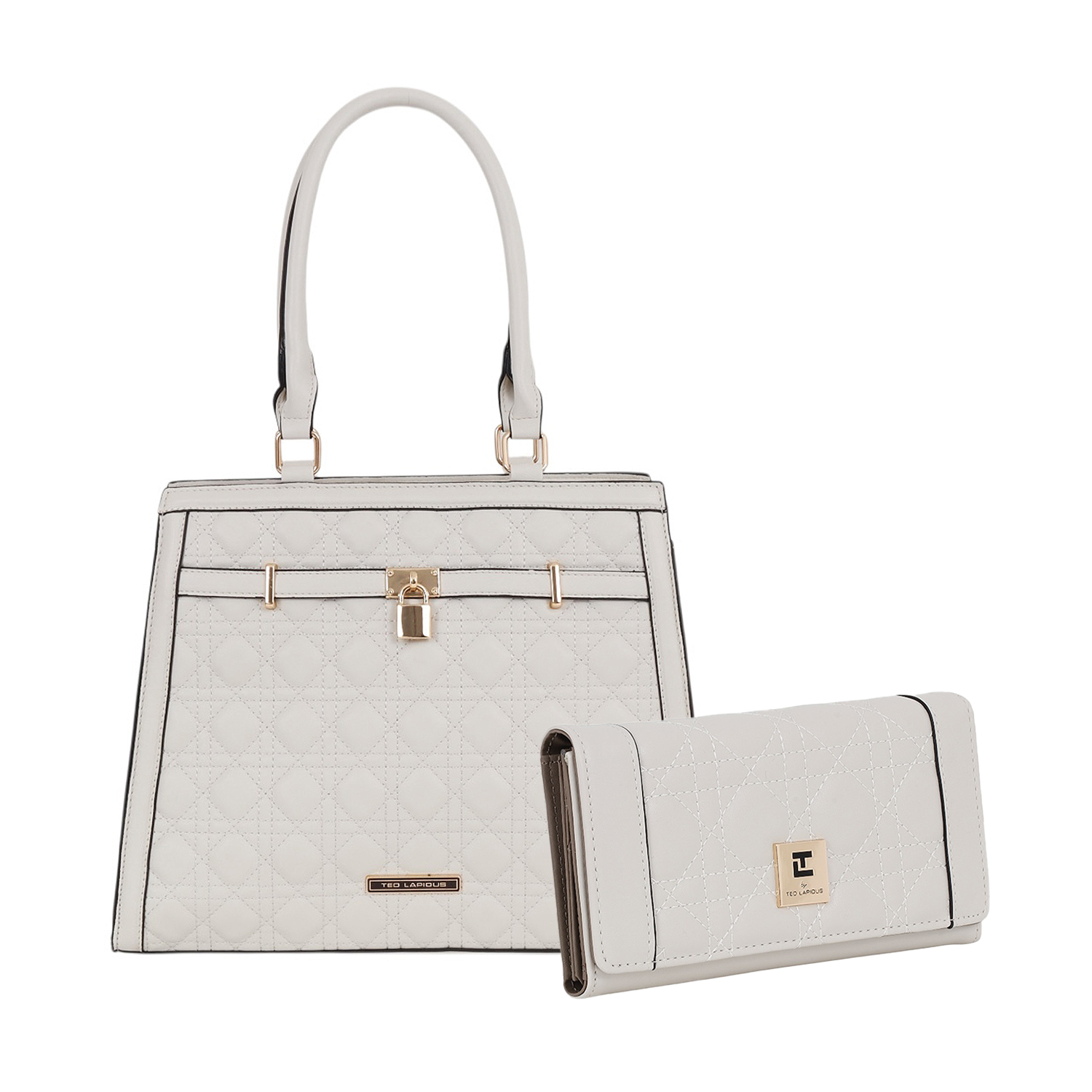 Ted Lapidus Tote y Cartera de Rombos