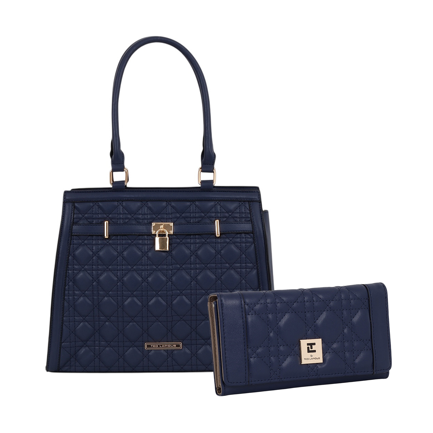 Ted Lapidus Tote y Cartera de Rombos