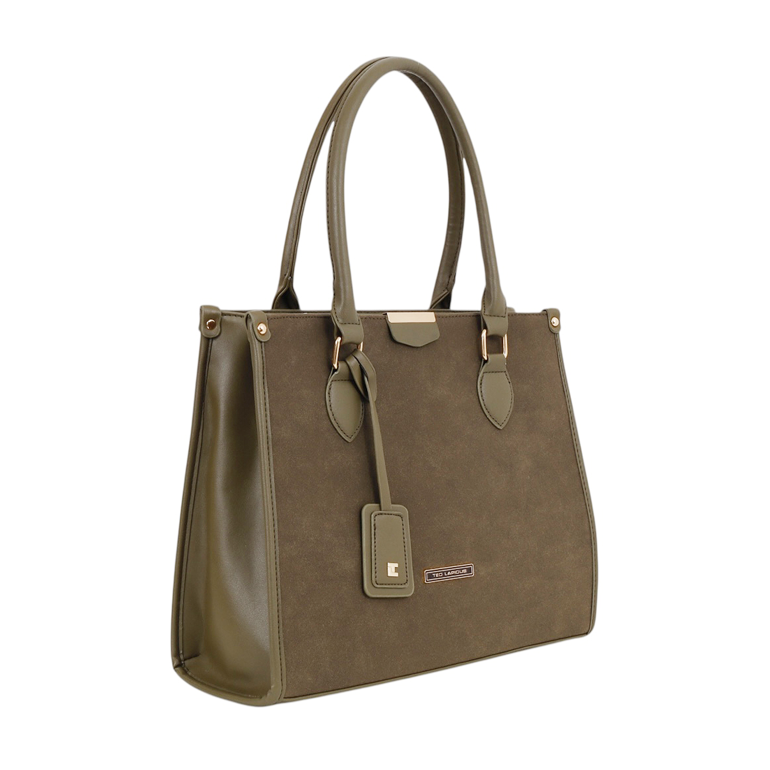 Bolsa Tote Ted Lapidus color Verde olivo