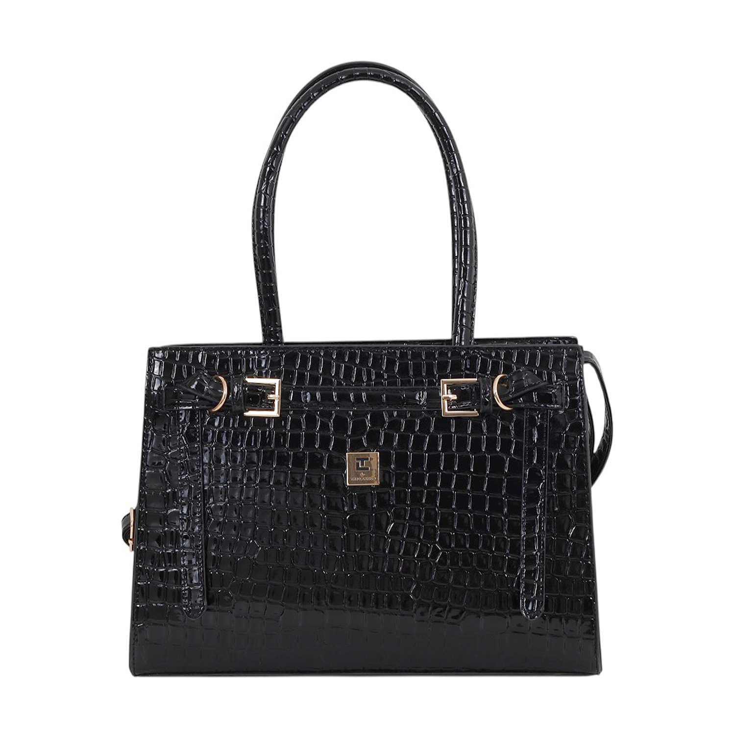 Bolsa Tote Ted Lapidus color Negro con Correa
