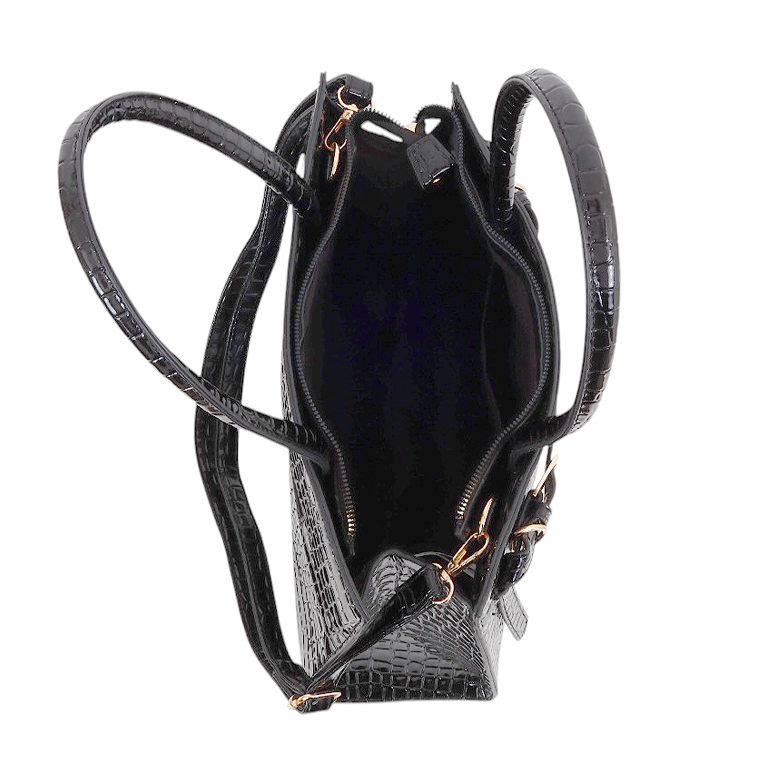 Bolsa Tote Ted Lapidus color Negro con Correa
