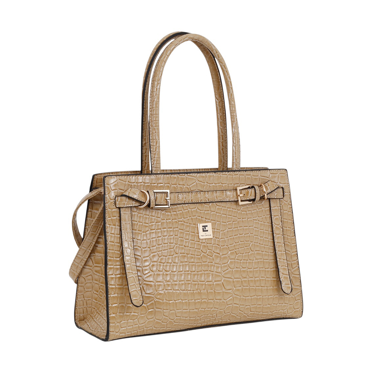 Bolsa Tote Ted Lapidus color Beige con Correa