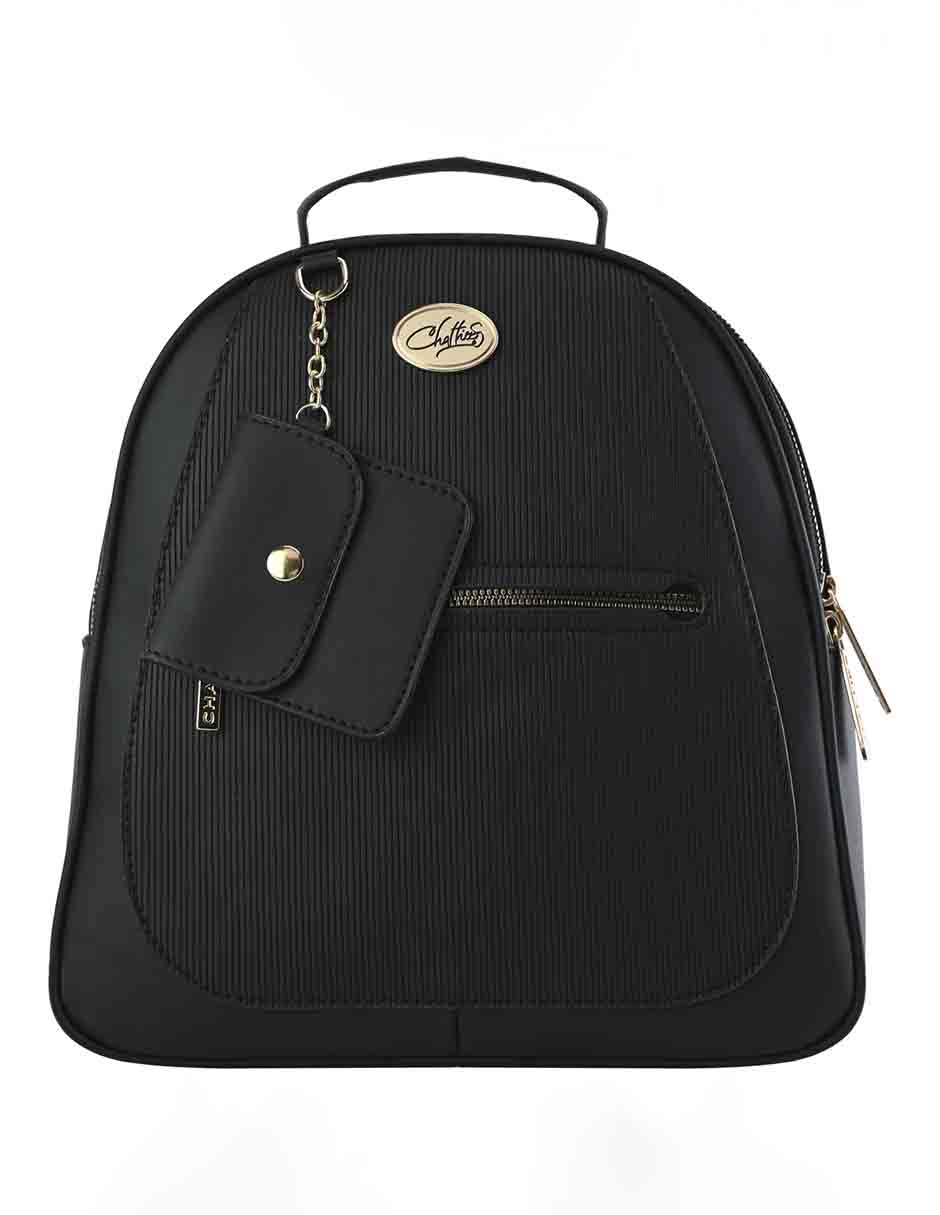 Bolsa Mochila para mujer color Negro con Monedero