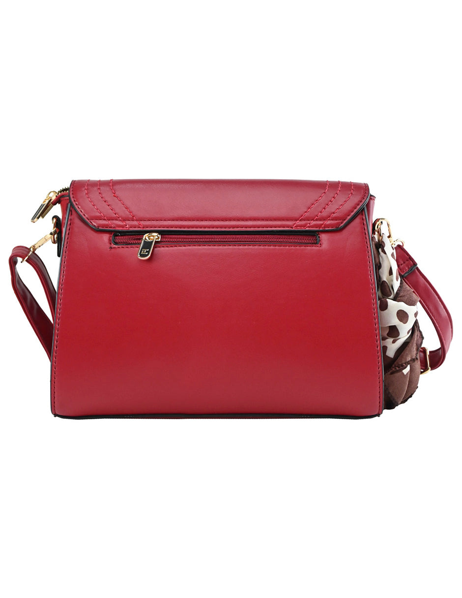 Bolsa [Ted Lapidus] tipo crossbody rojo