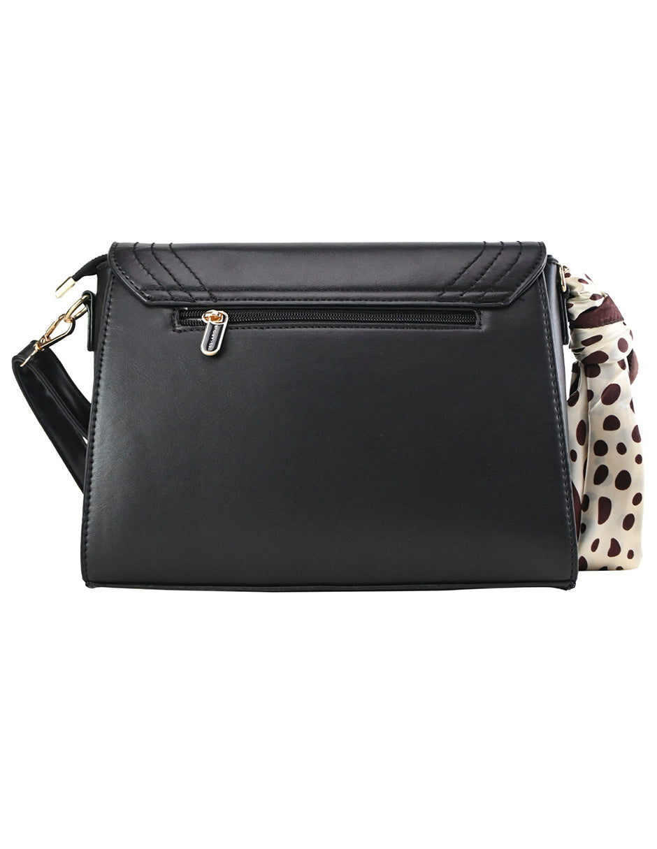 Bolsa [Ted Lapidus] tipo crossbody negro