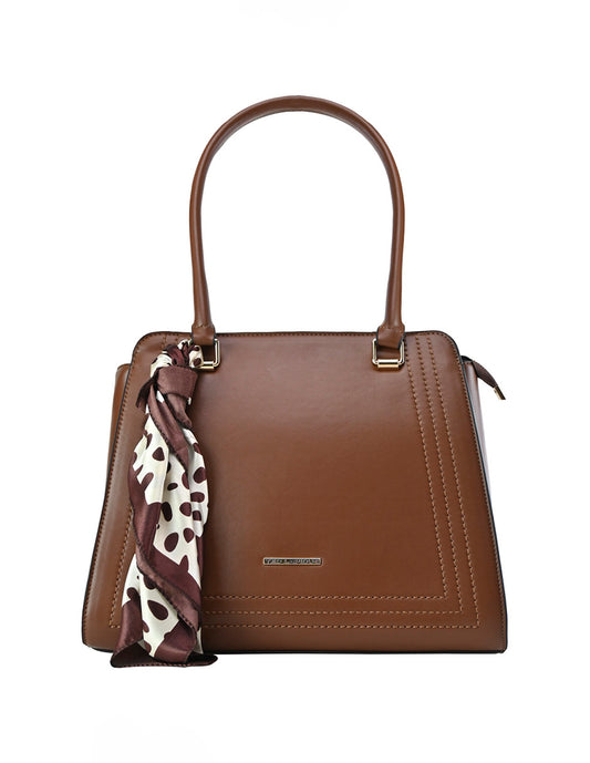 Bolsa Tote Grande Para Mujer Ted Lapidus Color Café