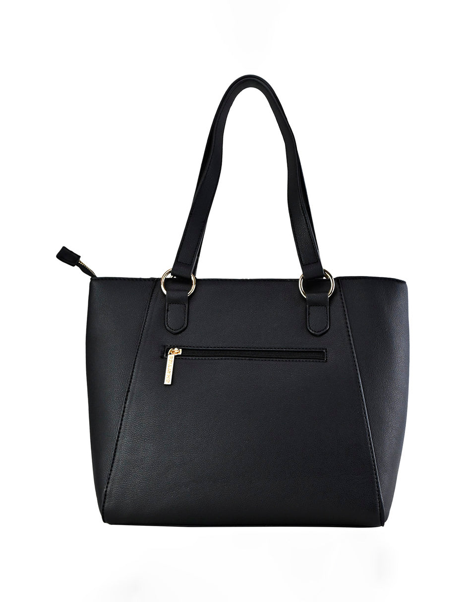 Bolso Negro De Mano Minimalista Para Mujer Chatties