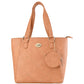 Bolso De Mano Minimalista Para Mujer Chatties Color Camello