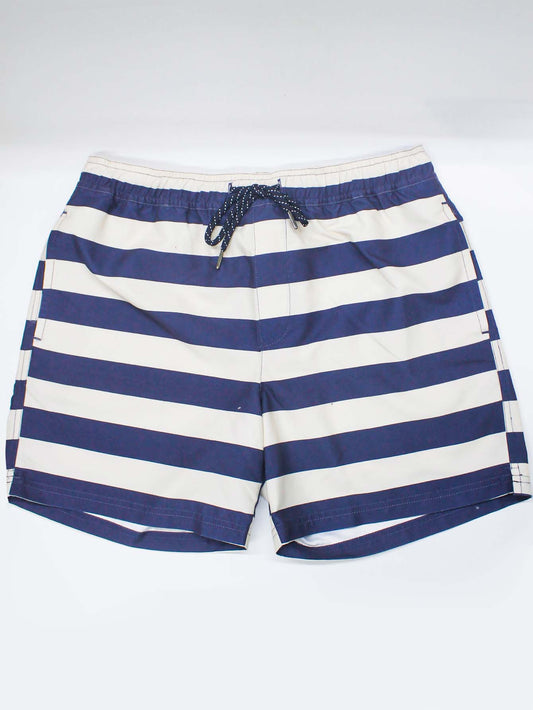 Traje De Baño Rayas Corto Playa Casual Para Hombre