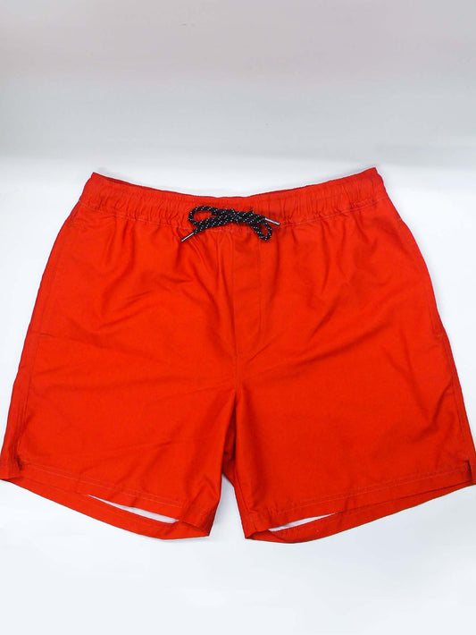 Traje De Baño Rojo Corto Playa Casual Para Hombre