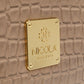 Bolso Nicola Moretti Tote Rosa Animal Print Acabado En Herrajes
