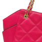 Bolso De Hombro Nicola Moretti Rosa Tote Con Pañuelo Decorativo