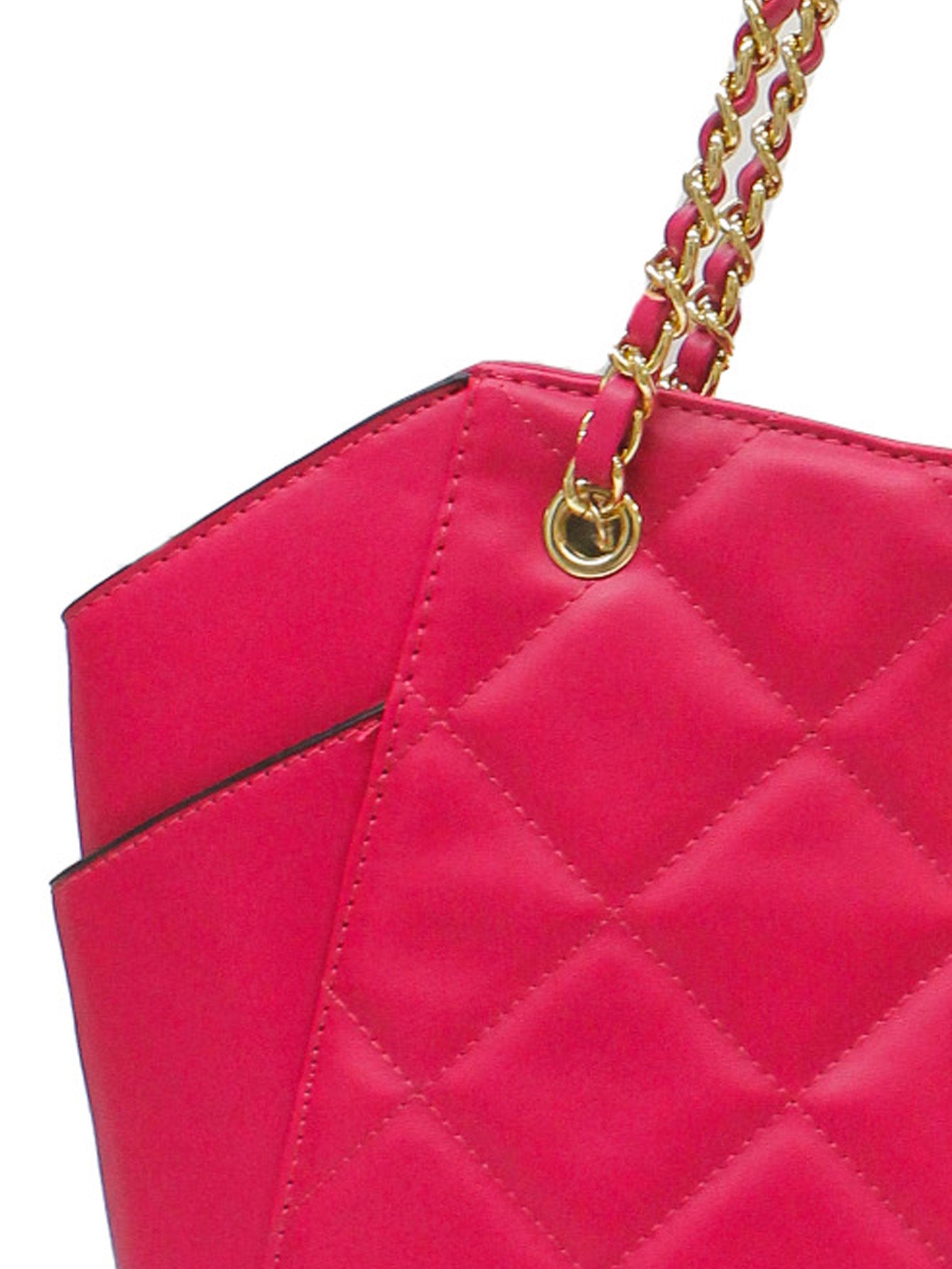 Bolso De Hombro Nicola Moretti Rosa Tote Con Pañuelo Decorativo