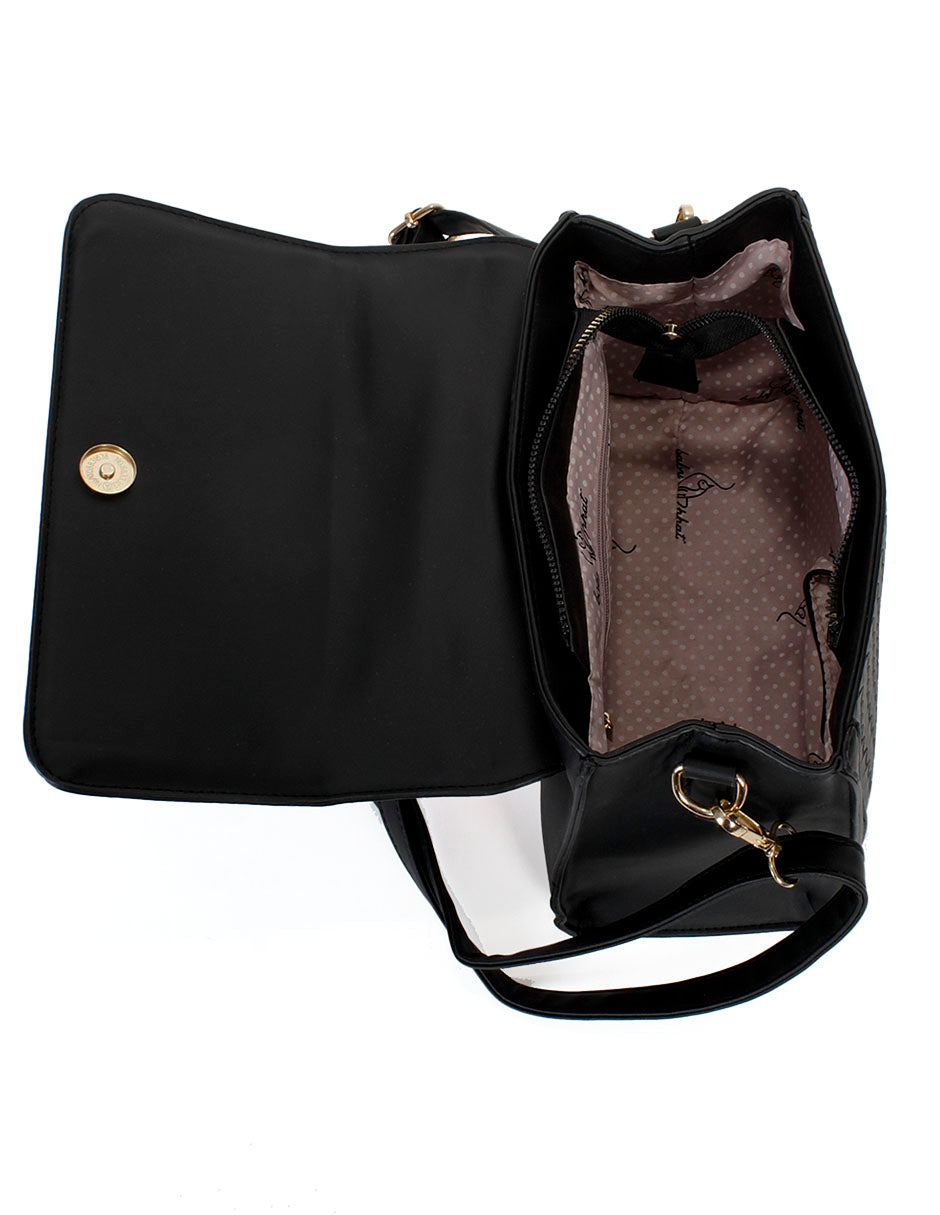 Bolso Bowling Color Negro Para Dama Baby Phat