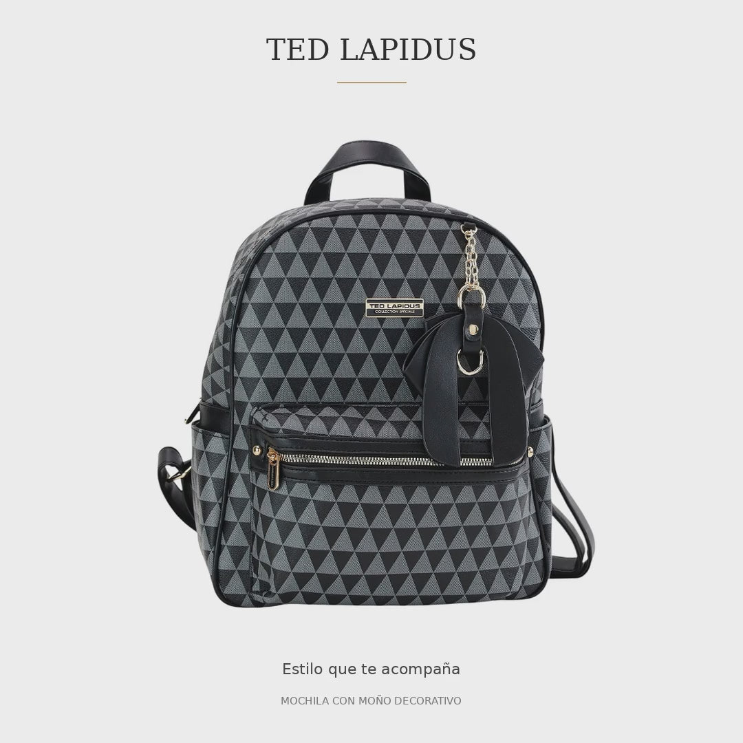 Mochila Ted Lapidus para Mujer Mosaico con Moño
