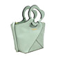 Bolsa [Baby Phat] tipo satchel crossbody con diseño etilo animal print y asa de corazón color verde