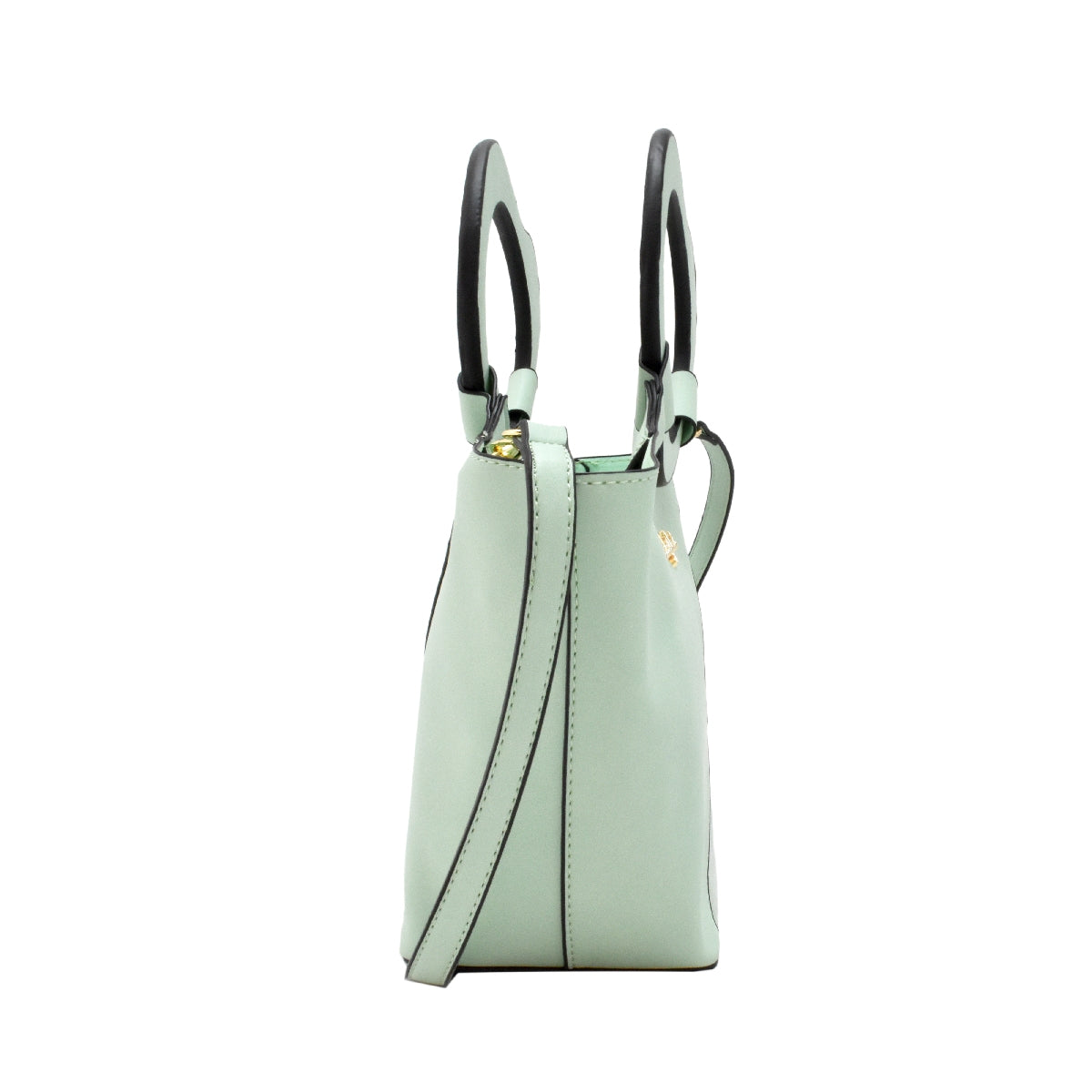 Bolsa [Baby Phat] tipo satchel crossbody con diseño etilo animal print y asa de corazón color verde