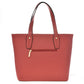 Bolsa [Chatties] tipo tote con pañuelo decorativo color rojo