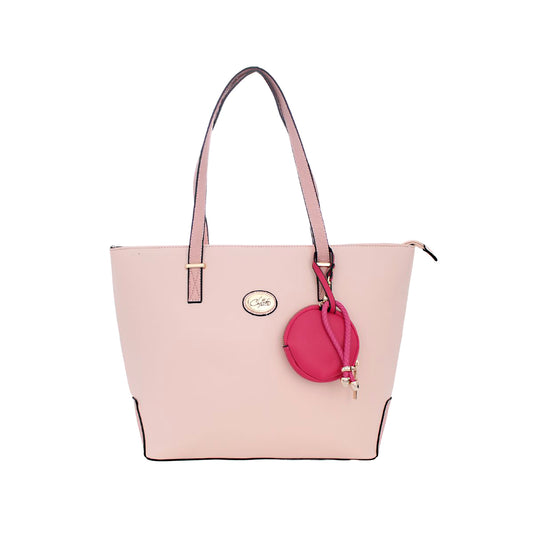 Bolsa [Chatties] Tipo Tote Color Rosa Con Monedero Incluido