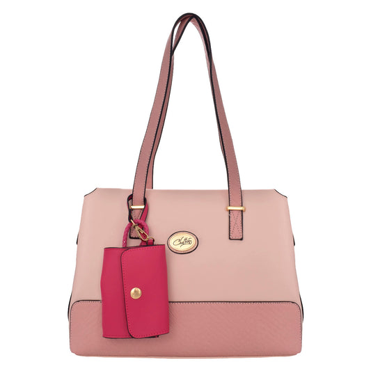 Bolsa Chatties Tote Color Rosa Más Monedero Incluido