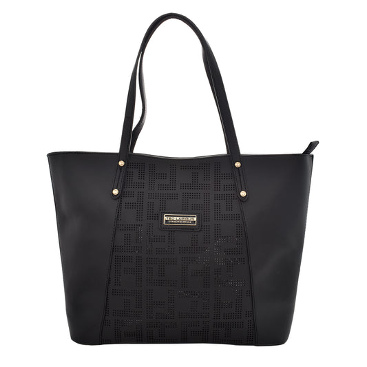 Bolsa De Dama [Ted Lapidus] Diseño Frontal Color Negro