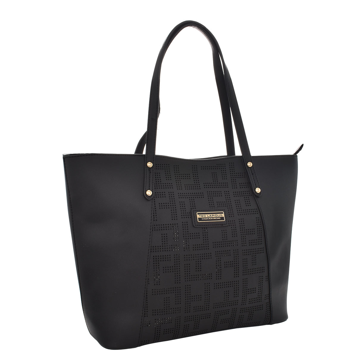 Bolsa De Dama [Ted Lapidus] Diseño Frontal Color Negro