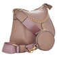 Bolsa De Dama [Chatties] Tipo Crossbody Con Asa De Cadena Y Monedero Gris Pardo