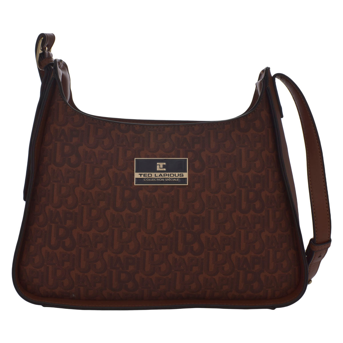 Bolsa Para Dama (Ted Lapidus) Tipo Hobo Color Camello