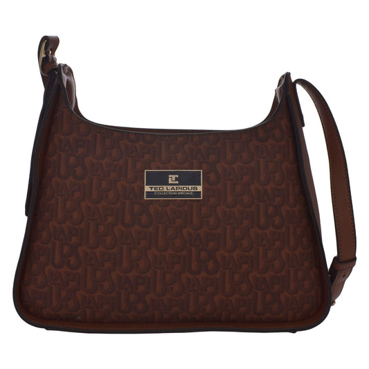 Bolsa Para Dama (Ted Lapidus) Tipo Hobo Color Camello