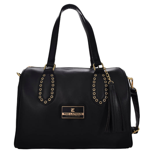 Bolsa TL Tipo Bowling Con Correa Larga Color Negro