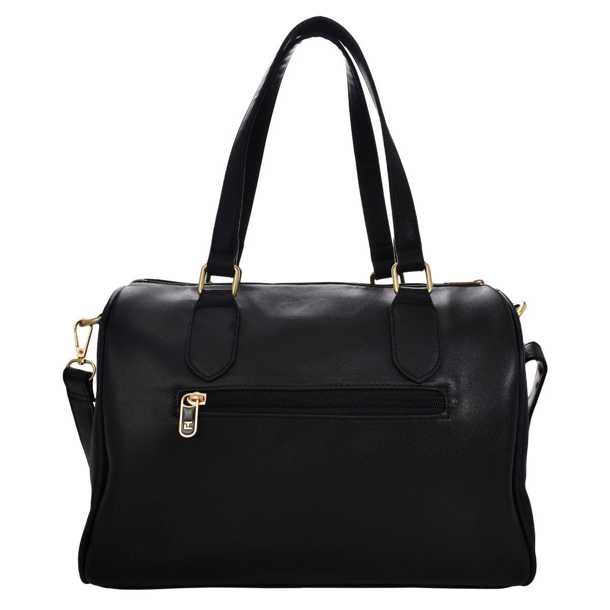 Bolsa [Chatties] Tipo Bowling Con Correa Larga Color Negro