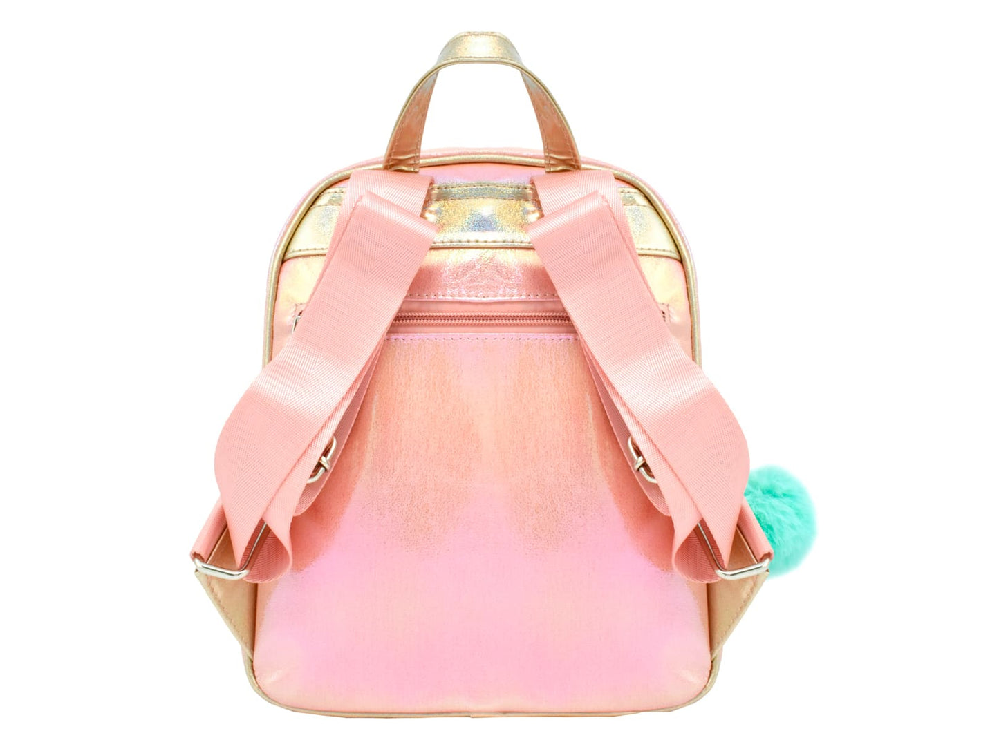 Mochila Backpack Lulu corazón con Pompón Rosa