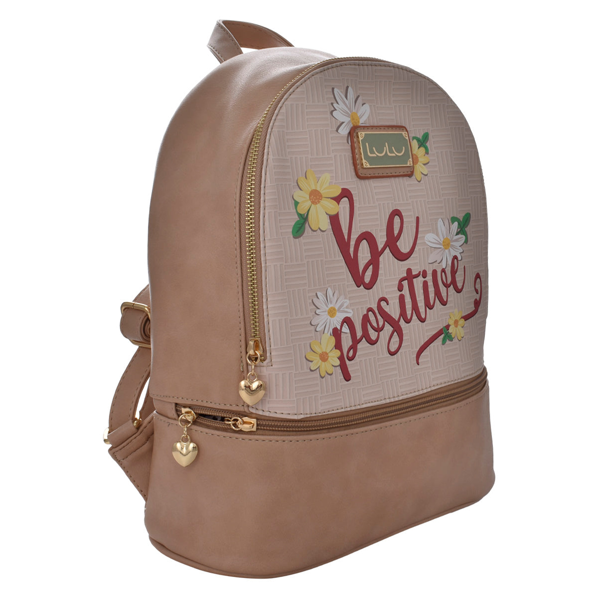 Mochila Lulu con Estampado Be positive