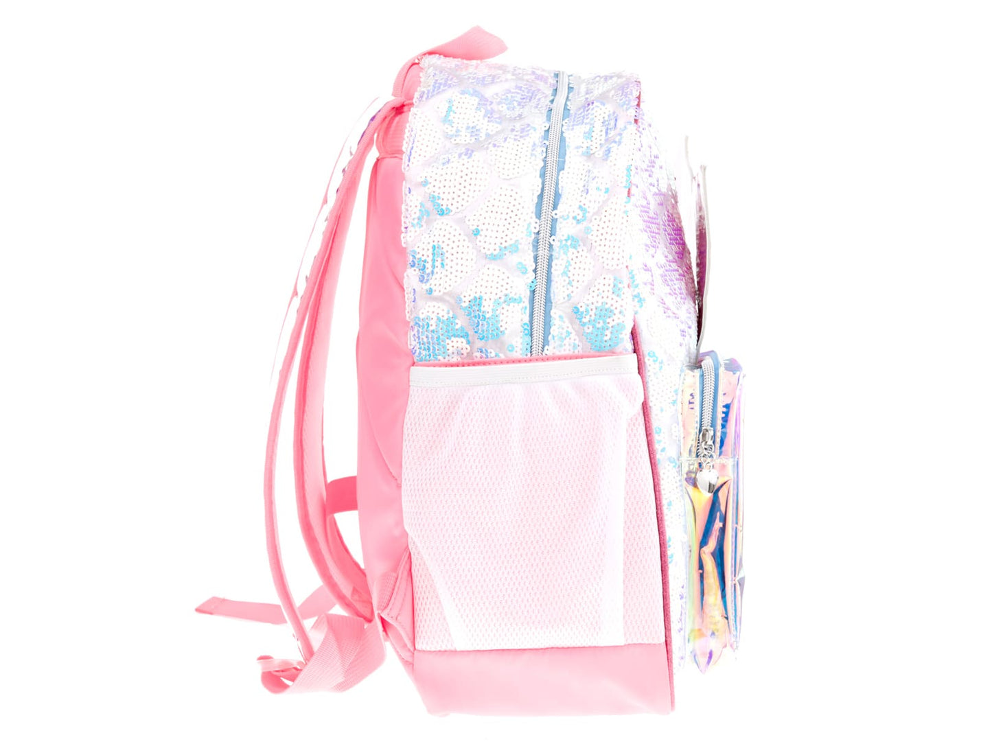 Mochila Baby Phat sirena rosa metálico con lentejuela