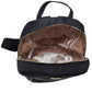 Backpack [Chatties] de nylon con bolsa frontal color negro