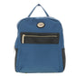 Backpack [Chatties] de nylon con bolsa frontal color navy