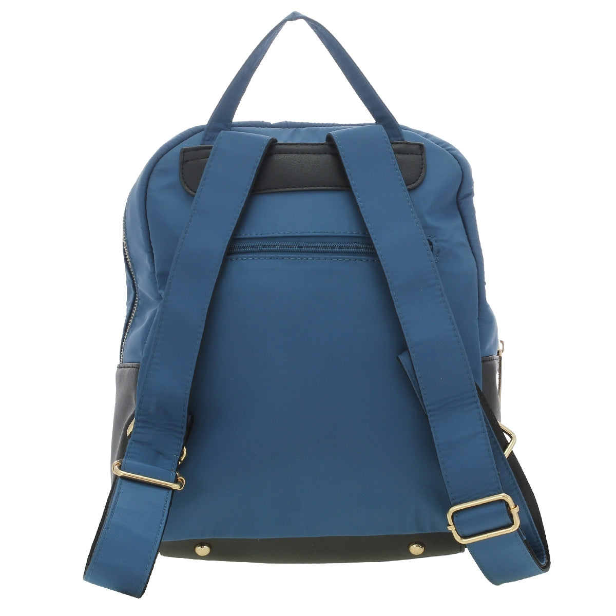 Backpack [Chatties] de nylon con bolsa frontal color navy