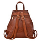 Backpack [Baby Phat] con estoperoles y diseño estilo animal print tipo piel de cocodrilo color camel