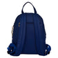 Mochila Backpack (Ted Lapidus) Con Diseño Azul Capitonado