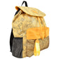 Mochila [D' Andre] con diseño de camuflaje color amarillo